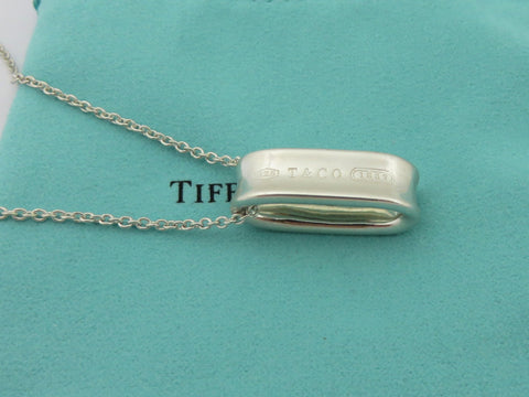 TIFFANY & CO Sterling Silver 1837 Oval Loop Pendant Price Includes US Tariff