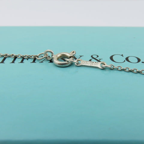TIFFANY & CO 925 Sterling Silver Large Bean Pendant Necklace