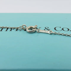 TIFFANY & CO 925 Sterling Silver Large Bean Pendant Necklace