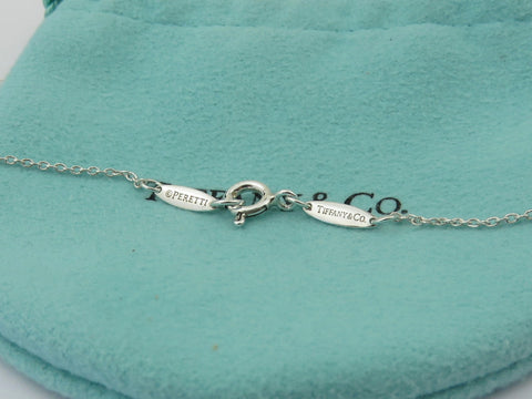 Tiffany & Co Sterling Silver Teardrop Pendant Necklace Price Includes US Tariff