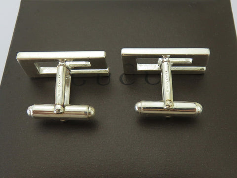 Gucci Sterling Silver G Logo Cufflinks