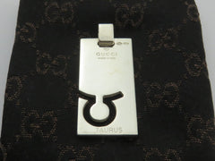 Gucci Sterling Silver Taurus Charm Pendant