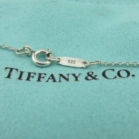 TIFFANY & CO 925 Sterling Silver 1837 Interlocking Circles Pendant Necklace