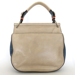 Coach 70th Anniversary Limited Edition Willis Colorblock Tan Blue Orange Handbag