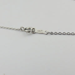 Mikimoto 925 Sterling Silver Open Frame Akoya Pearl Pendant Necklace 46cm