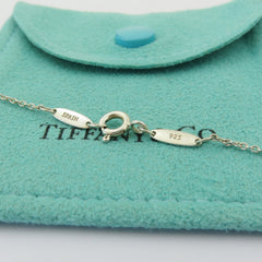 TIFFANY & CO 925 Sterling Silver Diamonds By The Yard Pendant Necklace