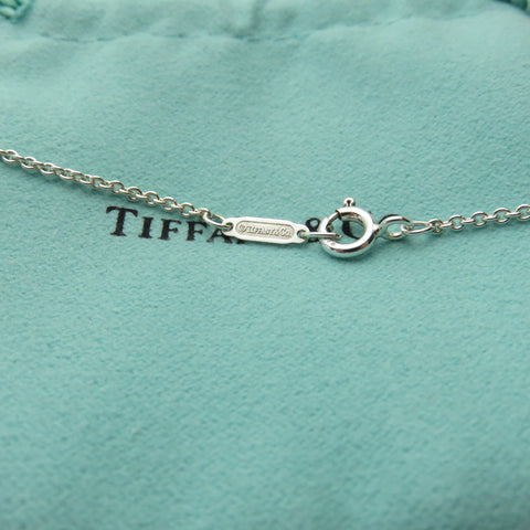 TIFFANY & CO 925 Sterling Silver 1837 Triple Drop Circle Pendant Necklace