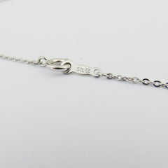 Mikimoto 925 Sterling Silver Four Leaf Clover Akoya Pearl Necklace 38cm