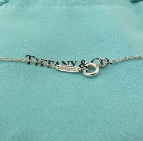TIFFANY & CO 925 Silver Return to Tiffany Mini Double Heart Dangle Necklace