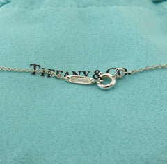 TIFFANY & CO 925 Silver Return to Tiffany Mini Double Heart Dangle Necklace