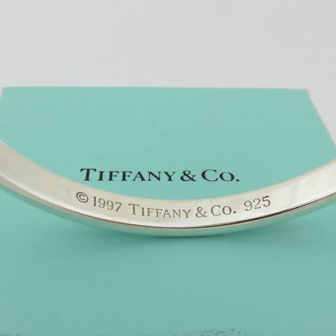 TIFFANY & CO 925 Sterling Silver 1837 Bangle Bracelet with Box