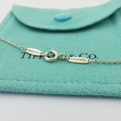 TIFFANY & CO 925 Sterling Silver Diamonds By The Yard Pendant Necklace