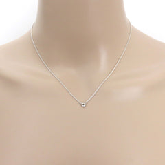 TIFFANY & CO 925 Silver Diamonds By The Yard Pendant Necklace w/ Pouch Box