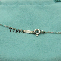 TIFFANY & CO 925 Silver Bone Return to Tiffany Double Heart Tag Pendant Necklace