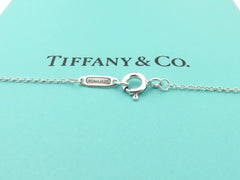 TIFFANY & CO 925 Silver Notes Round Circle Pendant Necklace with Box