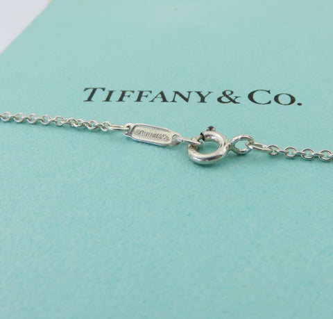 TIFFANY & CO 925 Silver Return to Tiffany Five Mini Heart Tag Dangle Necklace
