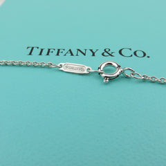 TIFFANY & CO 925 Sterling Silver 1837 Triple Drop Circle Pendant Necklace w/ Box