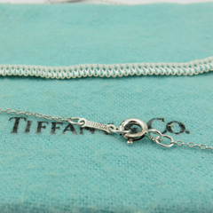 TIFFANY & CO 925 Sterling Silver Large Bean Pendant Necklace