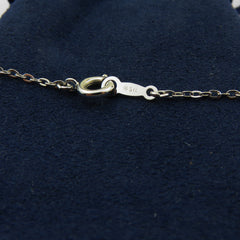 Mikimoto 925 Sterling Silver Ribbon Akoya Pearl Pendant Necklace with Pouch