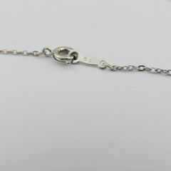 Mikimoto 925 Sterling Silver Four Leaf Clover Akoya Pearl Necklace 40cm