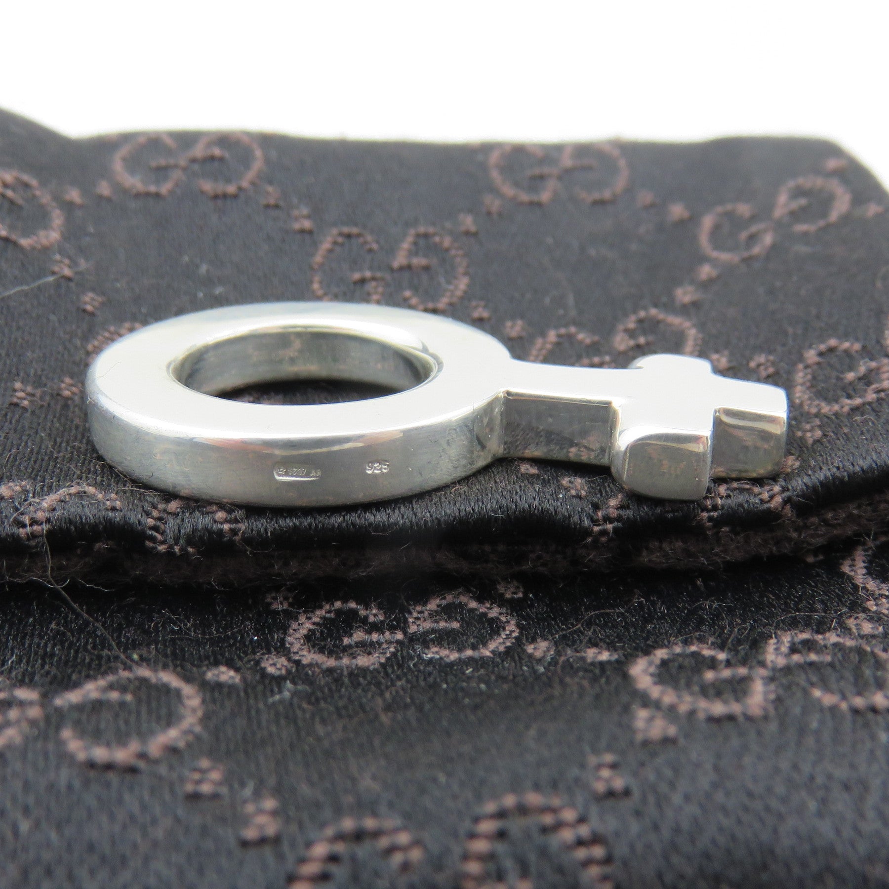 Gucci Sterling Silver Female Symbol Pendant Charm Price Includes US Tariff