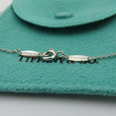 TIFFANY & CO Sterling Silver Small Open Heart Pendant Necklace RRP AU$ 765