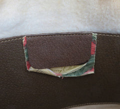GUCCI Vintage Brown GG Monogram Canvas Leather Small Cross Body Clutch Bag 2Way
