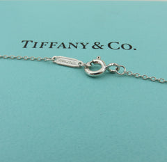 TIFFANY & CO 925 Sterling Silver 1837 Circle Pendant Necklace with Pouch