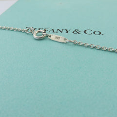 TIFFANY & CO 925 Silver Return to Tiffany Five Mini Heart Tag Dangle Necklace